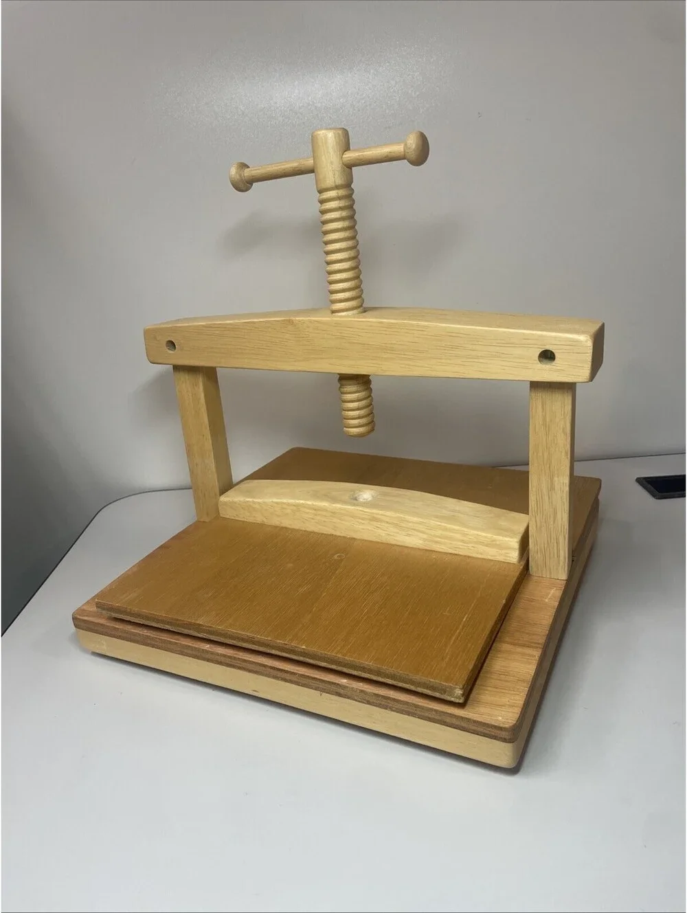 Vintage 1990s Professional FLOWER PRESS, Wood, Preserve Flowers| Craft Tool